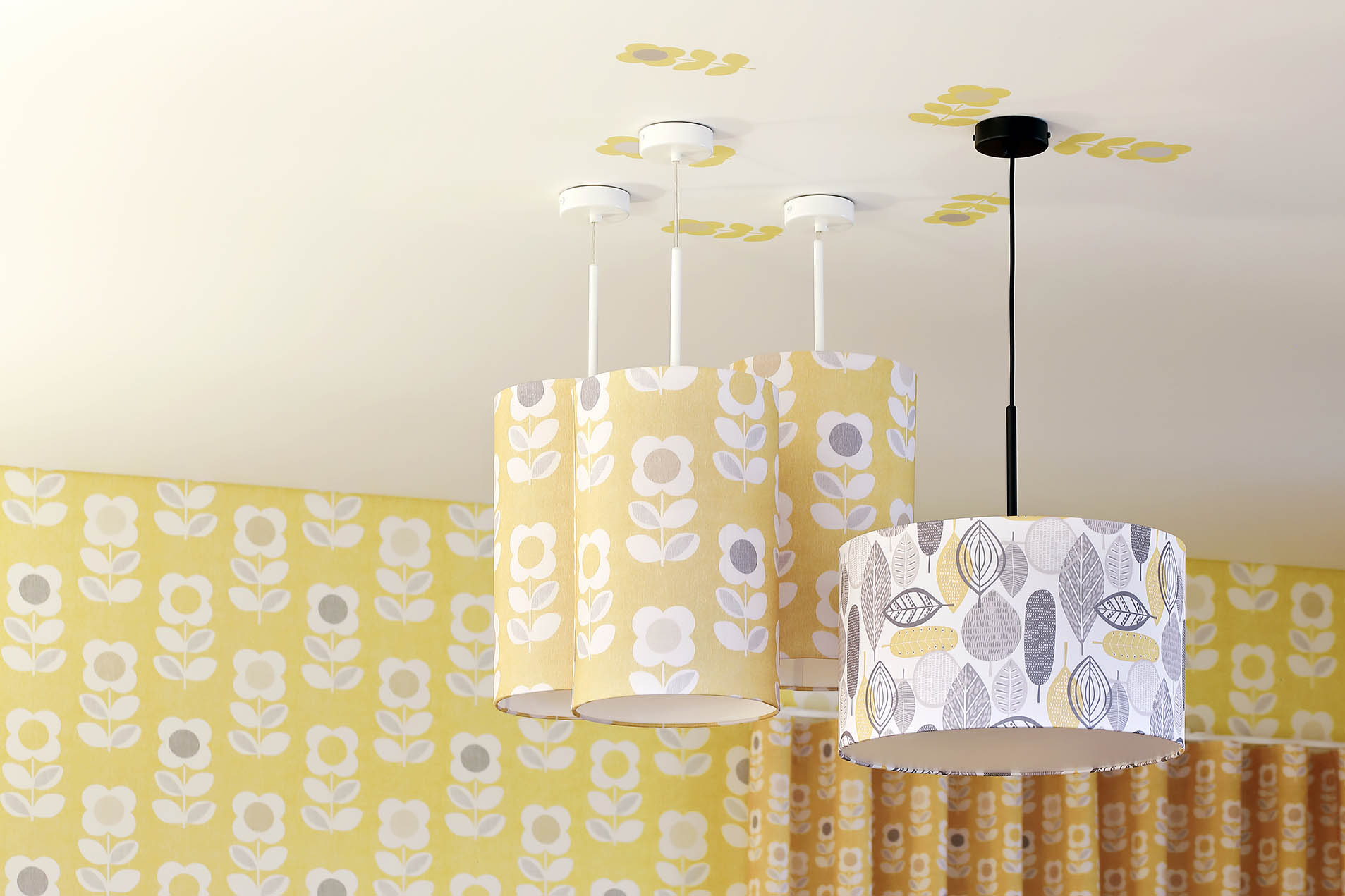 Prindiga pinglagi Vecta Design isekujundatud kuplid Kiu kangatrükk 4Room